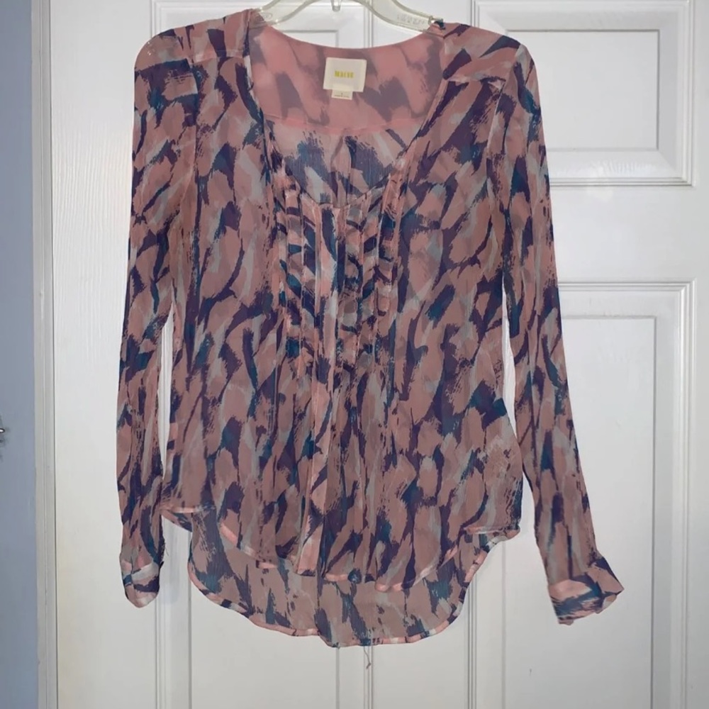 Maeve gauzy blouse size 2